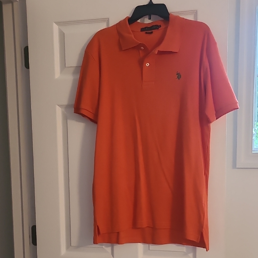 U.S. Polo Assn. Vibrant Orange Polo Shirt